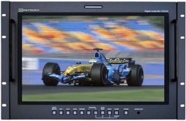RX-1701HD : Rackmounted Widescreen 17 Inch Audio and Video Monitor with SD/HD-SDI, De-embedded Audio