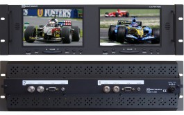 RX-702A : 2 Composite Video inputs, 1 VGA input and 1 Analog audio input per screen.