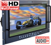 17" 7U MultiFormat HD Monitor with De-embedded Audio