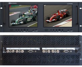 RX-802AL : 2 Composite video inputs with loop outputs, 1 S-Video, 1 VGA and 1 Analog audio input per screen