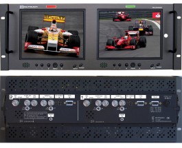RX-802SDI : 1 SD-SDI input, 1 Composite video input, 1 S-Video, 1 VGA and 1 Analog Audio input per screen
