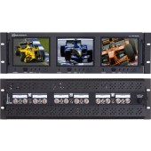RX-563AL : 2 Composite Video Inputs with passive Loop-outputs and 1 Analog Audio per screen